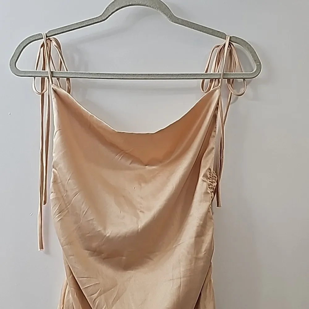 Leau Cabo Mini Bodycon Dress in Champagne Size‎ XS